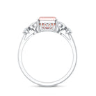 Rosec Jewels-IGI Authenticated 2 Carat Lab Grown Pink Diamond Emerald Cut Engagement Ring