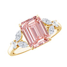 Rosec Jewels-IGI Authenticated 2 Carat Lab Grown Pink Diamond Emerald Cut Engagement Ring