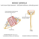 Rosec Jewels-IGI Authenticated 2 Carat Lab Grown Pink Diamond Emerald Cut Engagement Ring
