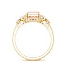 Rosec Jewels-IGI Authenticated 2 Carat Lab Grown Pink Diamond Emerald Cut Engagement Ring