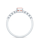 Rosec Jewels-2 Carat IGI Graded Lab Grown Pink White Diamond Engagement Ring with Split Shank