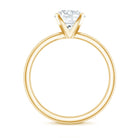 Peg Headset Solitaire Moissanite Ring for Women D-VS1 - Rosec Jewels