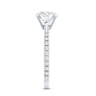 Certified 8 MM Moissanite Solitaire Engagement Ring D-VS1 - Rosec Jewels