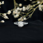 Certified Moissanite Promise Ring For Engagement D-VS1 - Rosec Jewels