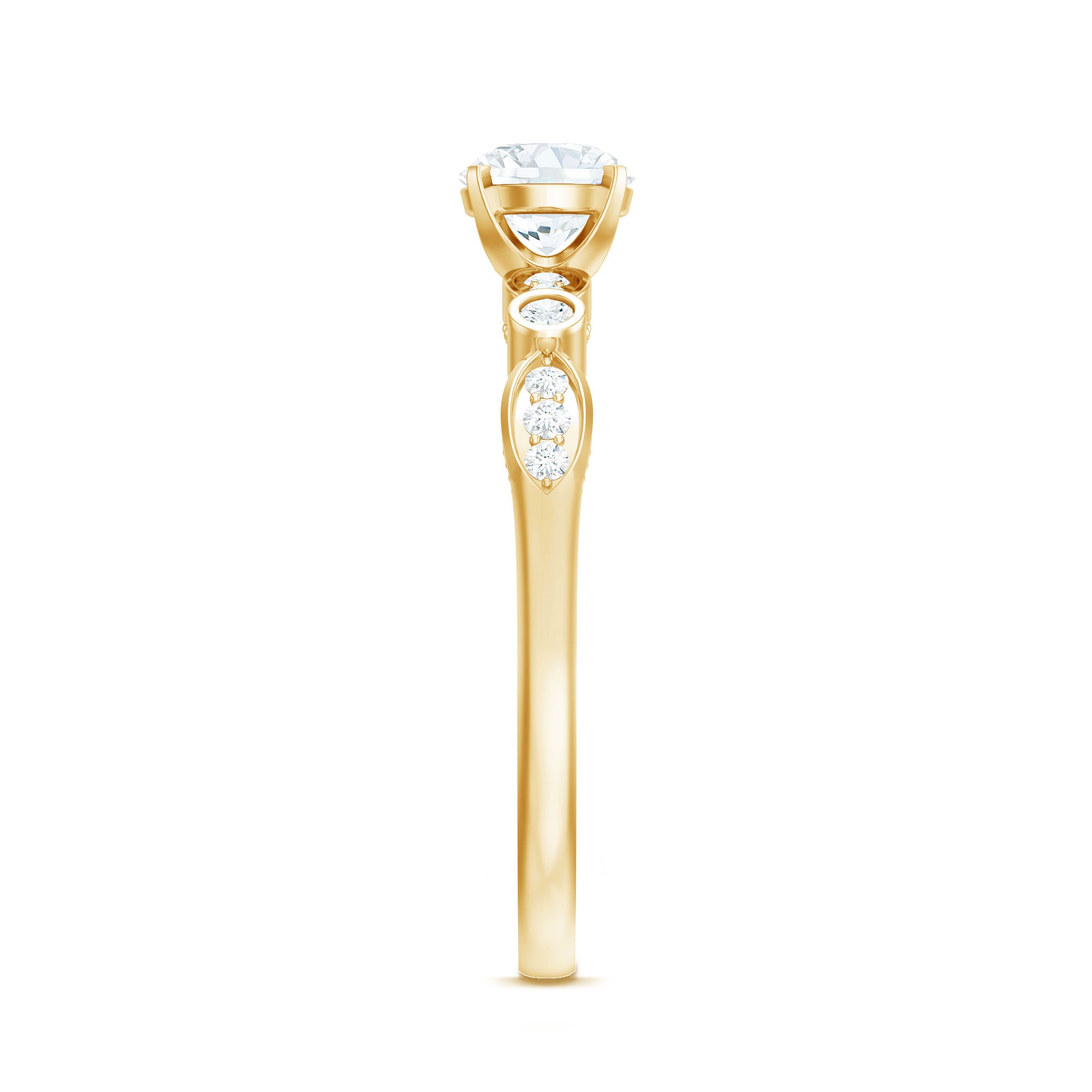 Rosec Jewels-Cubic Zirconia Promise Engagement Ring