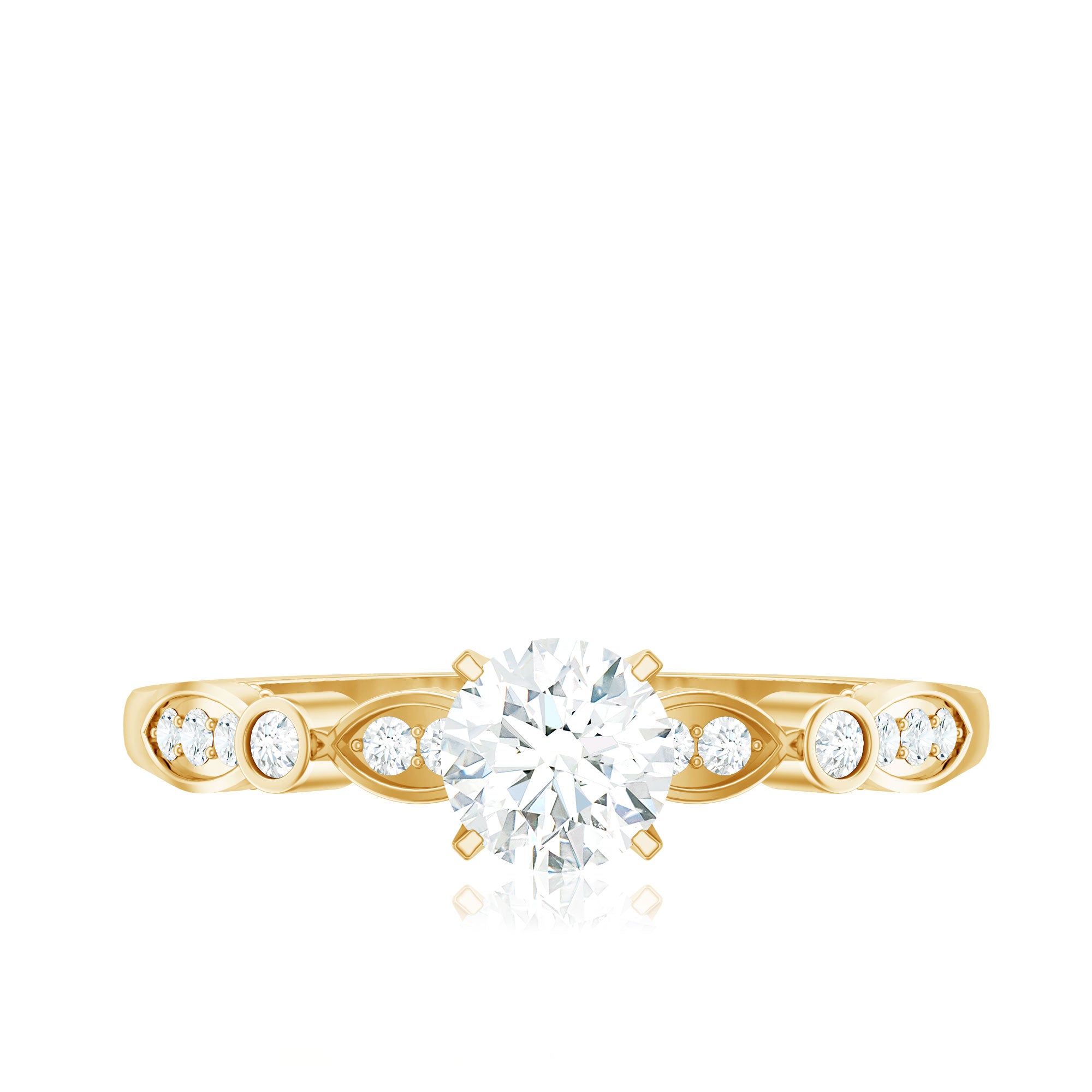 Rosec Jewels-Cubic Zirconia Promise Engagement Ring
