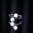 Rosec Jewels-Cultured Freshwater Pearl Bypass Engagement Ring