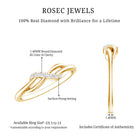 Certified Diamond Infinity Promise Ring For Her Natural - ( HI-SI ) - Rosec Jewels