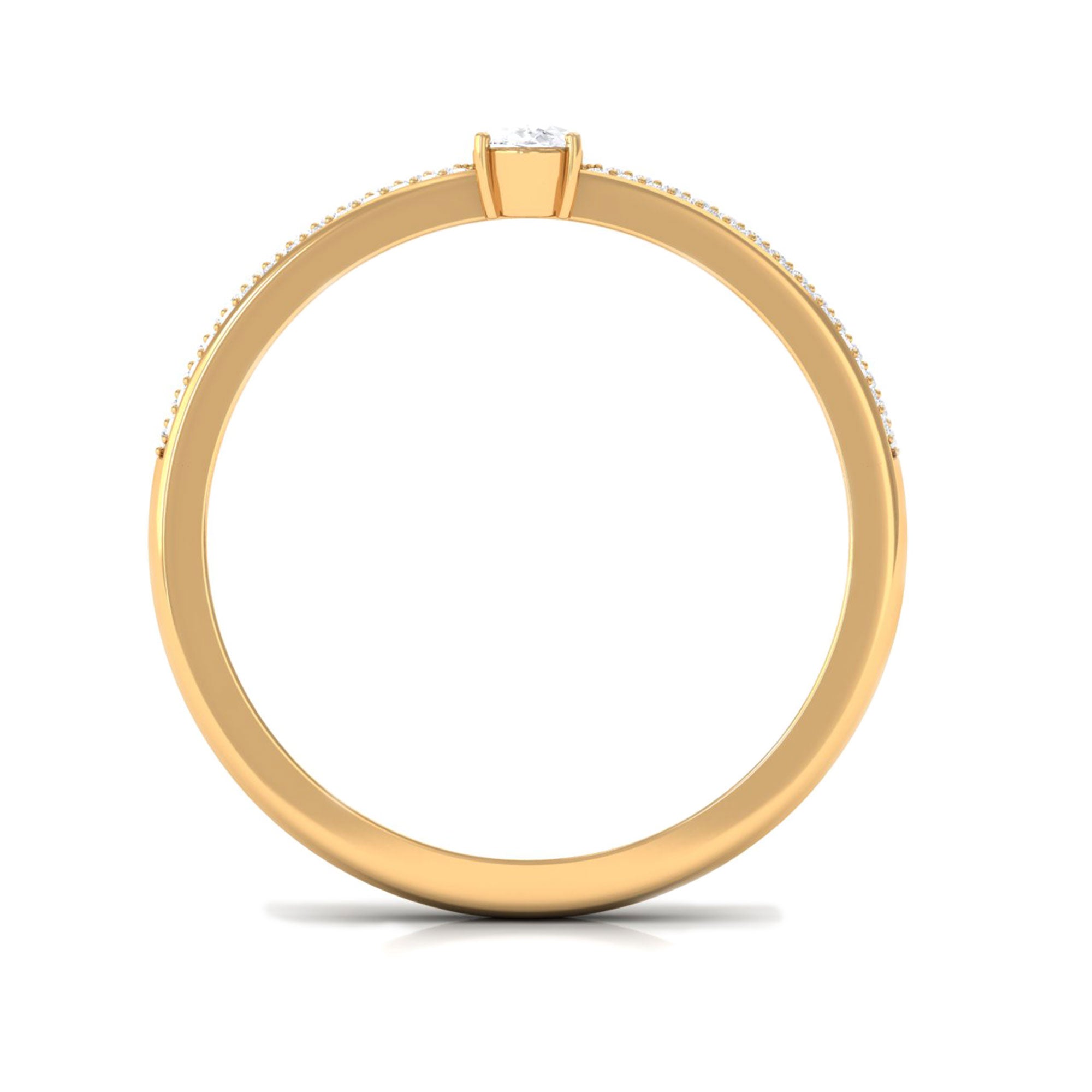 Oval Cut Diamond Classic Engagement Ring Natural - ( HI-SI ) - Rosec Jewels