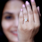 Certified 2 Carat Oval Moissanite Solitaire Engagement Ring in Split Shank D-VS1 - Rosec Jewels