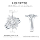 Rosec Jewels-Vintage Inspired Moissanite Wedding Ring Set of 3