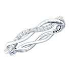 Certified Moissanite Infinity Eternity Band Ring D-VS1 - Rosec Jewels