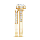 IGI Certified 2 Carat Lab Grown Diamond Engagement Ring with Wedding Band Lab - ( E-VS1 ) - Rosec Jewels