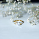 2 Carat Lab Grown Diamond Wedding Engagement Ring Set IGI Certified Lab - ( E-VS1 ) - Rosec Jewels