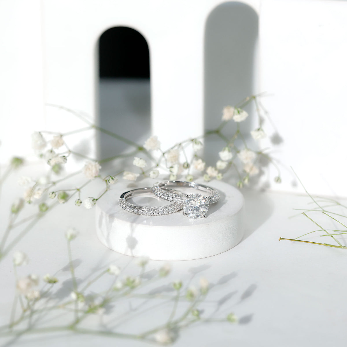 IGI Certified 2 Carat Lab Grown Diamond Engagement Ring with Enhancer Lab - ( E-VS1 ) - Rosec Jewels