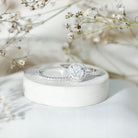Rosec Jewels-Lab Grown 2 Carat Diamond Halo Bridal Ring Set with IGI Certificate