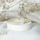 Rosec Jewels-Lab Grown 2 Carat Diamond Halo Bridal Ring Set with IGI Certificate