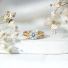 Rosec Jewels-IGI Authenticated Lab Created 2 Carat Diamond Solitaire Wedding Ring Set