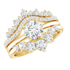 Rosec Jewels-IGI Authenticated 1 Carat Lab Diamond Antique Wedding Ring Set of 3