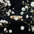 Rosec Jewels-IGI Certified 1 Carat Lab Created Diamond Vintage Looking Engagement Ring