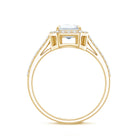 Rosec Jewels-Lab Grown 2 Carat Diamond Emerald Cut Halo Engagement Ring with IGI Certificate