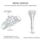IGI Graded 2 Carat Lab Grown Oval Diamond Statement Ring Lab - ( E-VS1 ) - Rosec Jewels