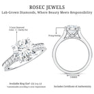 Rosec Jewels-IGI Documented Solitaire Lab Grown Diamond 3 Carat Engagement Ring