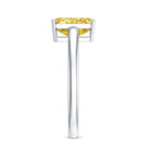 2 Carat Radiant Cut Lab Yellow Diamond Solitaire Engagement Ring IGI Certified Vivid Yellow - VS1 - Rosec Jewels