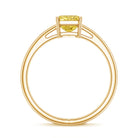 2 Carat Radiant Cut Lab Yellow Diamond Solitaire Engagement Ring IGI Certified Vivid Yellow - VS1 - Rosec Jewels