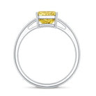 IGI Certified 3 Carat Lab Grown Yellow Diamond Radiant Cut Engagement Ring Vivid Yellow - VS1 - Rosec Jewels