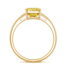 IGI Certified 3 Carat Lab Grown Yellow Diamond Radiant Cut Engagement Ring Vivid Yellow - VS1 - Rosec Jewels