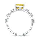 IGI Certified 3 Carat Lab Grown Vivid Yellow Diamond Engagement Ring Vivid Yellow - VS1 - Rosec Jewels