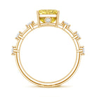 IGI Certified 3 Carat Lab Grown Vivid Yellow Diamond Engagement Ring Vivid Yellow - VS1 - Rosec Jewels