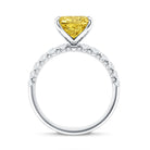 Rosec Jewels-4 Carat Radiant Cut Lab Grown Yellow Diamond Engagement Ring IGI Certified
