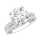 4 Carat IGI Authenticated Lab Grown Diamond Wedding Ring Set for Women Lab - ( E-VS1 ) - Rosec Jewels