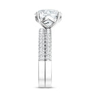 4 Carat IGI Authenticated Lab Grown Diamond Wedding Ring Set for Women Lab - ( E-VS1 ) - Rosec Jewels