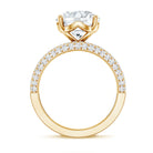 4 Carat IGI Authenticated Lab Grown Diamond Wedding Ring Set for Women Lab - ( E-VS1 ) - Rosec Jewels