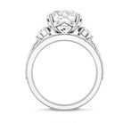 Rosec Jewels-IGI Certified Lab Grown Diamond 4 Carat Engagement Ring with Ring Guard