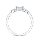 Rosec Jewels-Emerald Cut 2 Carat Lab Grown Diamond Celtic Engagement Ring IGI Certified