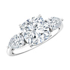 Rosec Jewels-IGI Documented 3 Carat Cushion Cut Lab Grown Diamond Journey Ring