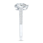IGI Graded Lab Created 2 Carat Diamond Teardrop Engagement Ring with Side Stones Lab - ( E-VS1 ) - Rosec Jewels