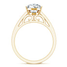 IGI Graded Lab Created 2 Carat Diamond Teardrop Engagement Ring with Side Stones Lab - ( E-VS1 ) - Rosec Jewels