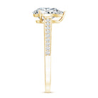 IGI Graded Lab Created 2 Carat Diamond Teardrop Engagement Ring with Side Stones Lab - ( E-VS1 ) - Rosec Jewels