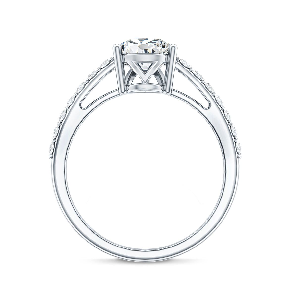 IGI Verified 2 Carat Lab Created Diamond Pear Engagement Ring for Women Lab - ( E-VS1 ) - Rosec Jewels