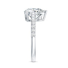 IGI Verified 2 Carat Lab Created Diamond Pear Engagement Ring for Women Lab - ( E-VS1 ) - Rosec Jewels