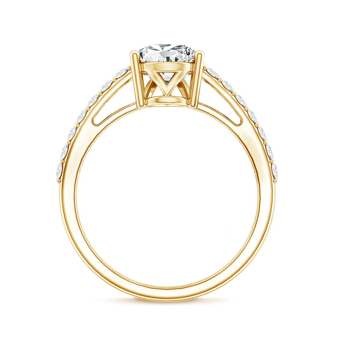 IGI Verified 2 Carat Lab Created Diamond Pear Engagement Ring for Women Lab - ( E-VS1 ) - Rosec Jewels