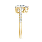 IGI Verified 2 Carat Lab Created Diamond Pear Engagement Ring for Women Lab - ( E-VS1 ) - Rosec Jewels