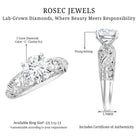 IGI Certified 2 Carat Lab Grown Diamond Vintage Looking Engagement Ring Lab - ( E-VS1 ) - Rosec Jewels