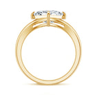 Solitaire Lab Grown 3 Carat Diamond Princess Cut Engagement Ring IGI Verified Lab - ( E-VS1 ) - Rosec Jewels