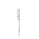 Rosec Jewels-Moissanite Half Eternity Ring in Shared Prong Setting